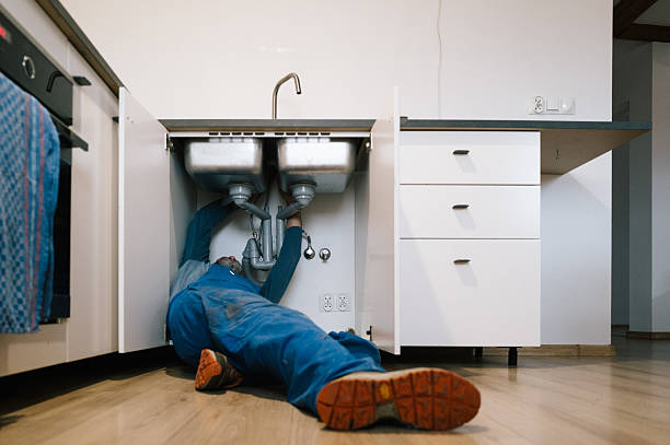 Professional Drain Cleaning technician working in Caroga Lake, NY